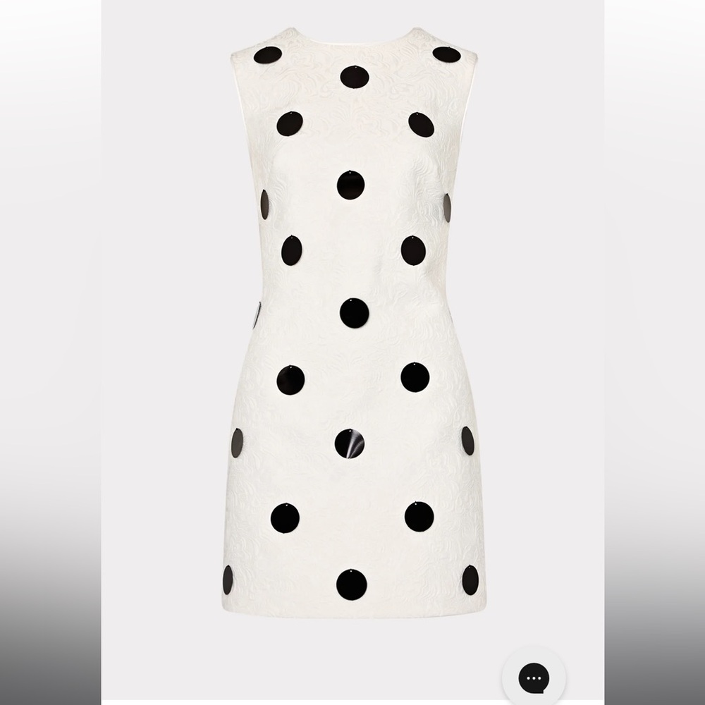 MILLY Ivette Polka Dot Pailette Mini Dress NWT